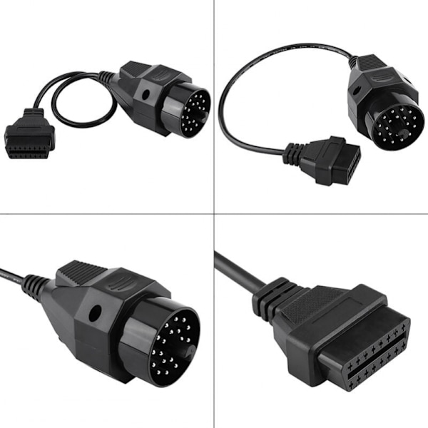 20-stifts till 16-stifts OBD2-kontaktskannerkabeladapter för E36 E38