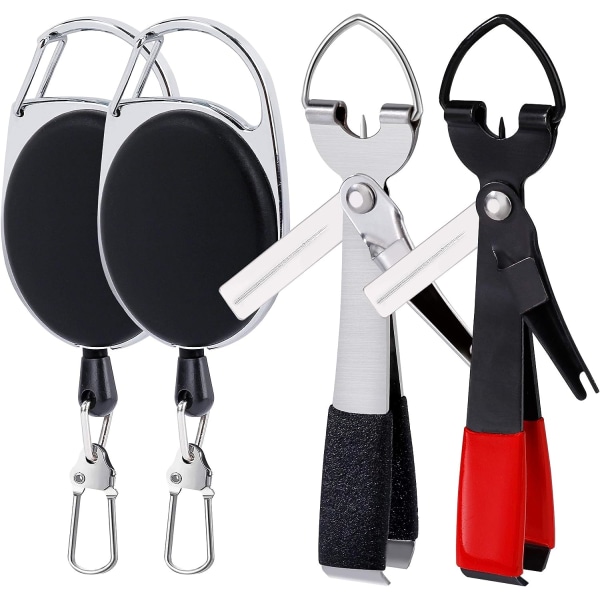Fluefiske knuteverktøy med Zinger Retractor Combo, 4 i 1 fiske