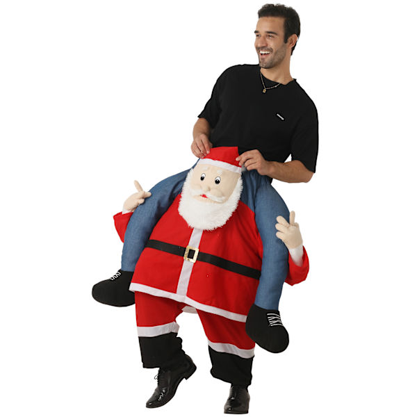 Jul stil, jul djur bär byxor, vuxen tomten