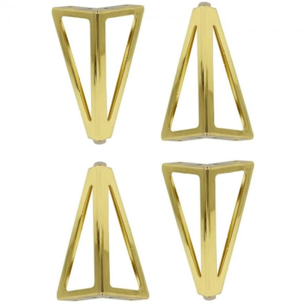 4x Kolmionmuotoiset metallipöydän jalat 15cm Modernit huonekalujalat f