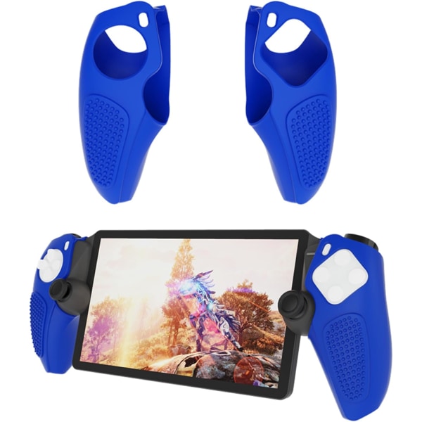 Blue Anti-Slip Silicone Case for Sony PS5 Playstation Portal/PS P