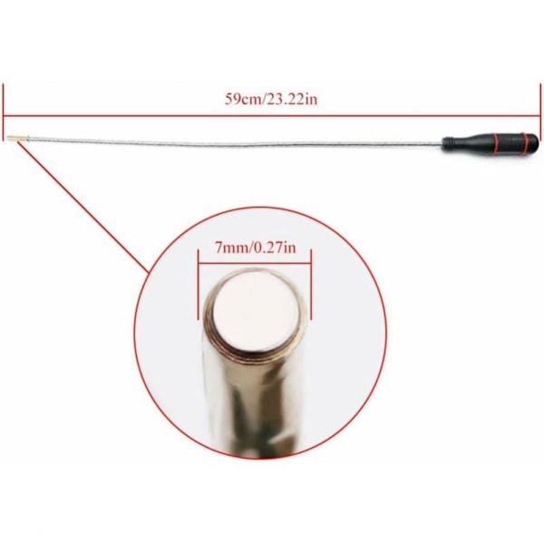 1st Flexibel Magnetisk Upphämtningsverktyg, Bärbar Flexibel Magnet Mech
