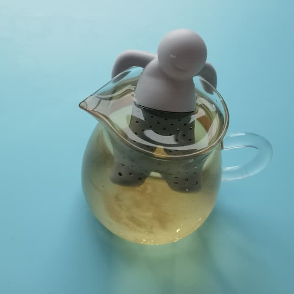 1PC Mr.Tea – figurformet tebrygger, matkvalitet silikon te sil