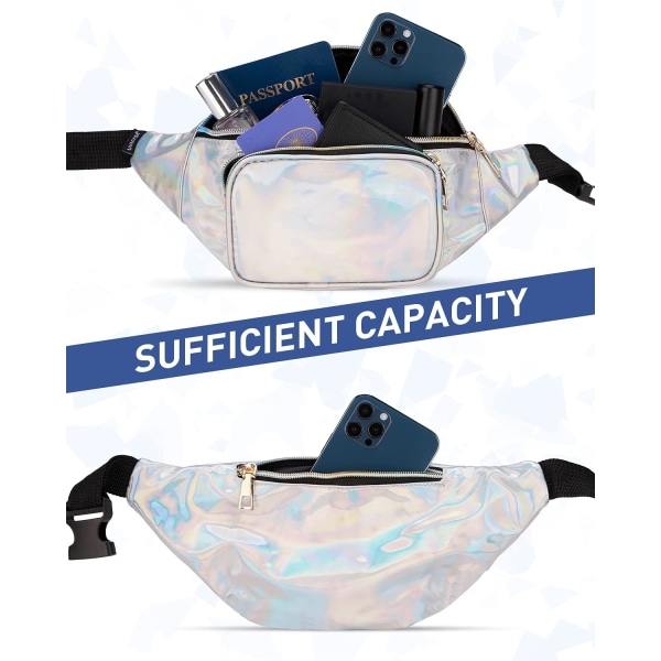 Holografisk Effekt Dame Bumbag Bag Unisex Barneby Wate