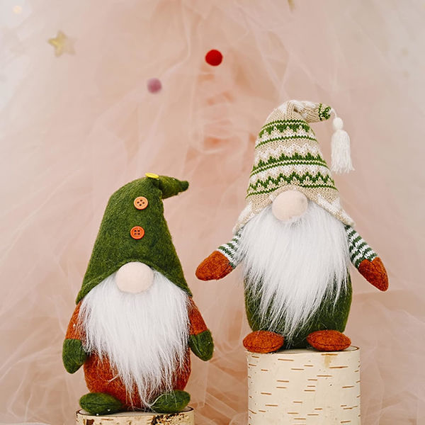 2 stjuck julplysch svenska tomtar juldekorationer Stu