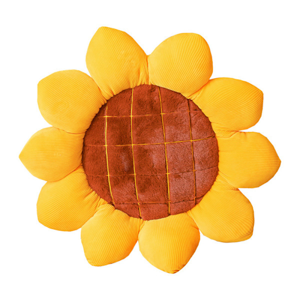 Blomstergolvkudde Solrosformad Kudde Söt Sittdyna Chai