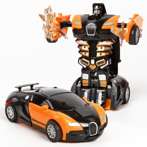 Orange, slagtålig robot, automatisk konvertering, barn