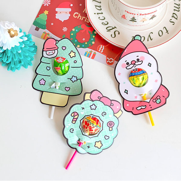24. toukokuuta, Cartoon Christmas Day Lollipop pahvi siunaus teksti Gr