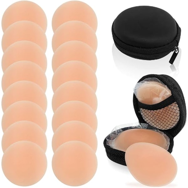 8 par cover för bröstvårtor i silikon, återanvändbar bröstvårta