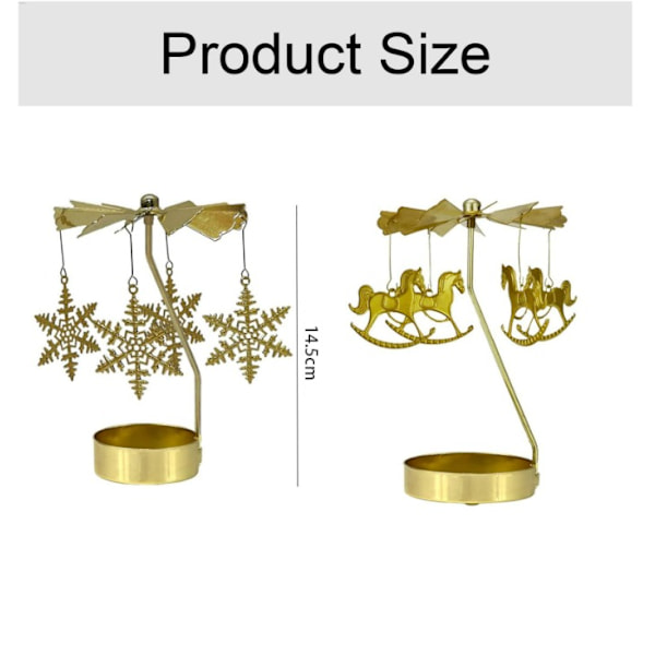 2 stk. Tealight Holder, Tealight Holder - Roterende Lysestage
