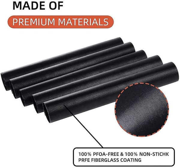5 stk Grillmatte Non Stick Teflon Grillmatte Bbq Grillmatte