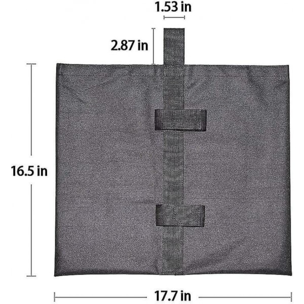 4 stk. Gazebo Sand Weights Industrielle Kvalitet Heavy Duty Double-sti