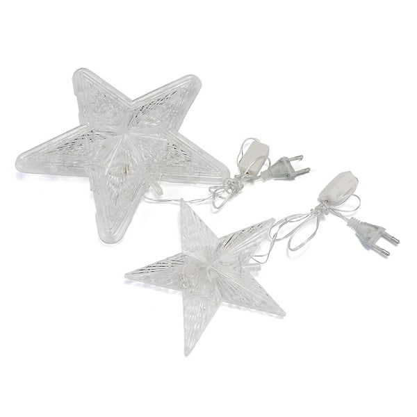 Joulukuusen kärki 10 LEDillä, pistorasia, 15*3,5 cm, sisään