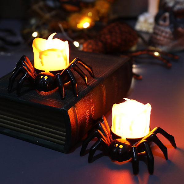 2 kpl Halloween-kurpitsalyhty Koti-koriste-tarvikkeet LED
