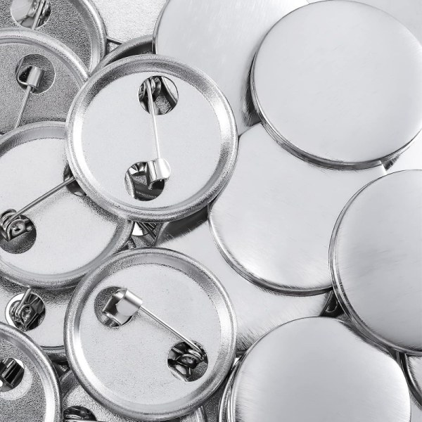 100 stk 58mm tomme knapper til å lage knapper, runde knapper