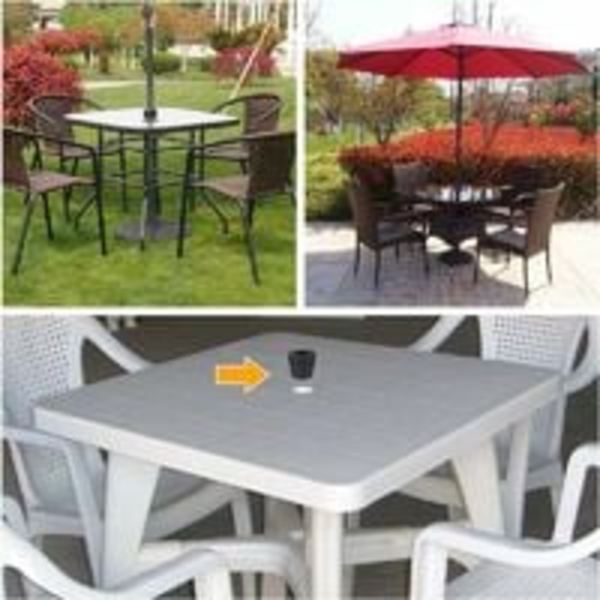 Parasollbasfäste 1,5 Parasoll för Patiobord Hålöppning
