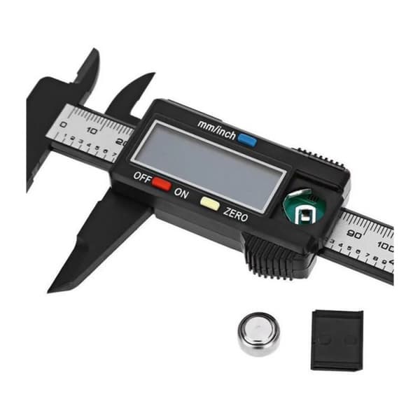 Vernier digitalt skjutmått 150 mm kolfiber LCD-display W