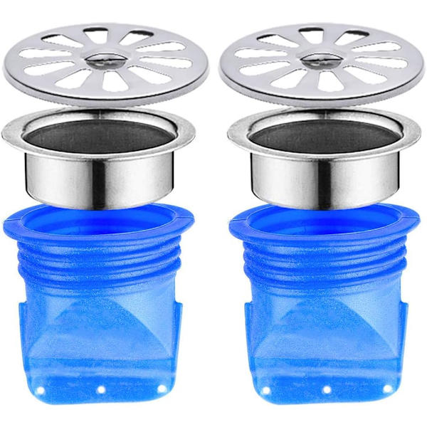 2-pack silikon golvavlopp, envägsventil för rör i