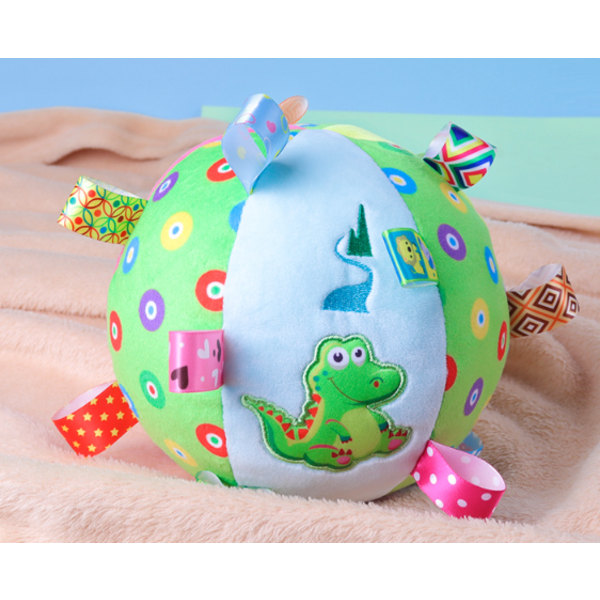 Lyseblå Dinosaur Kjæledyr Lydfremstilling Toy Ball Plysj Ring Ball Cat