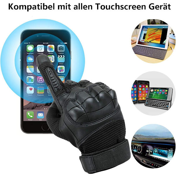 Wolf Brown M-Tactical Handsker til Mænd - Touchscreen - Cykelhandsker