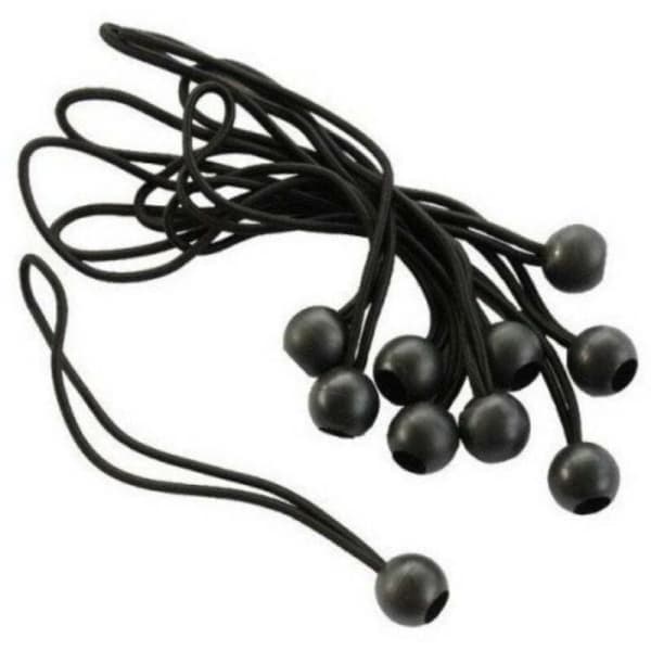 Elastisk strikk til presenning - Pakke med 10, 15 cm
