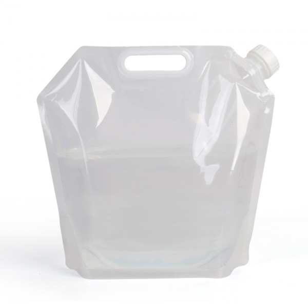 2-pack - 5L Vattenpåse med / Vattenkanna - Vattenbehållare Transparent
