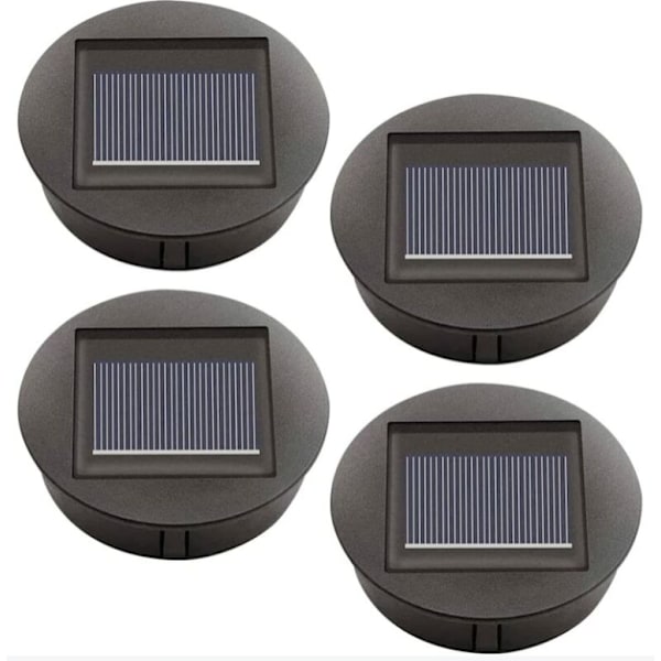 4-pack solcellslampor ersättning med LED-lampor, solcellslampor