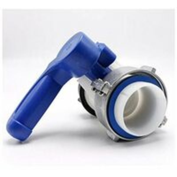 Perhosventtiili ND40/ND50 IBC-vesisäiliö alumiiniseoksella