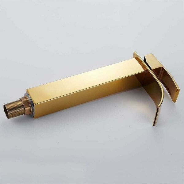 1 st guld badrum handfat kran hög vattenfall pip för handfat, Mod
