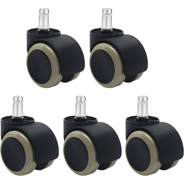 5-pak Universal Kontorstol Erstatningshjul 2\" 11mm Standard