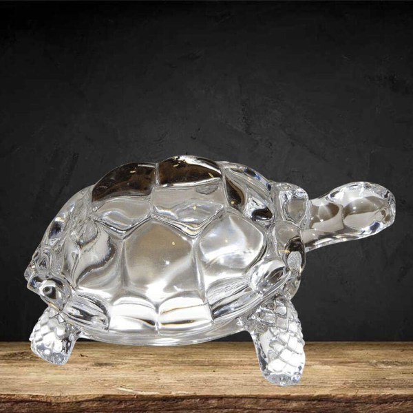 Original Clear Crystal Turtle för fred och välstånd, Crystal,
