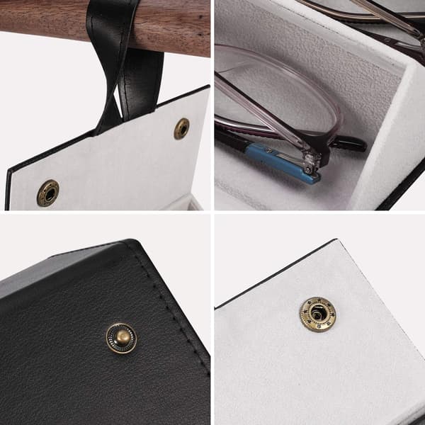 Solbrille Brille Organizer Samler 5 slots PU Briller Opbevaring