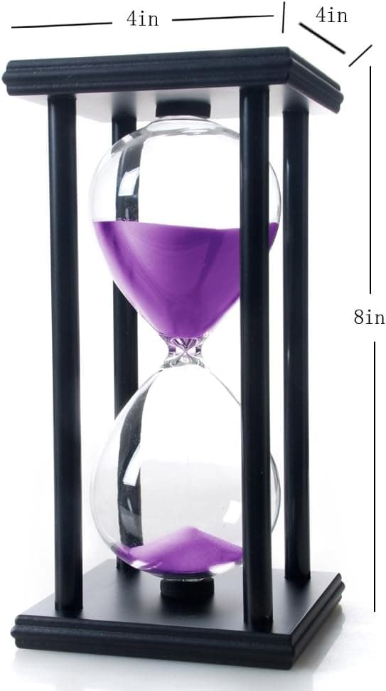 Lilla 60 minutters træ sandsur, timeglas sandtimer
