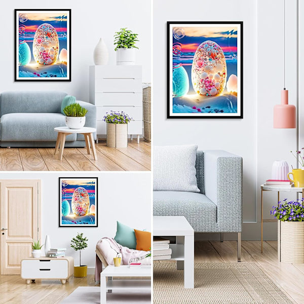 (40) 4 kappaletta DIY Diamond Painting  Joulusetti, 5D Joulu Kirjonta