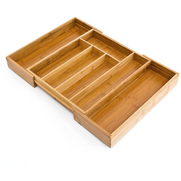 Organiser de tiroir, range-couverts udvidelige, en bambou, pour