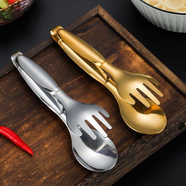 Set med 2 serveringstänger i rostfritt stål, 20 cm, för kök, grill, B