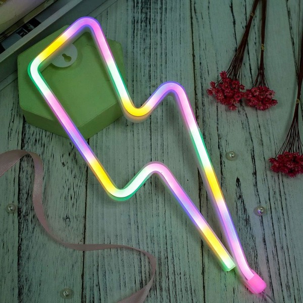 Neonlys Flash Neonlys LED-skilt Formet Lys Veggdekorasjon