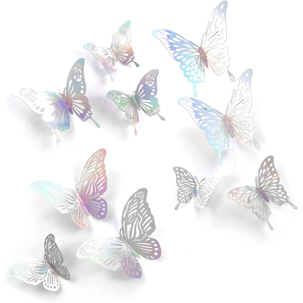 72 st Pappersfjäril dekorativa fjärilar Magic 3D Butterfly R