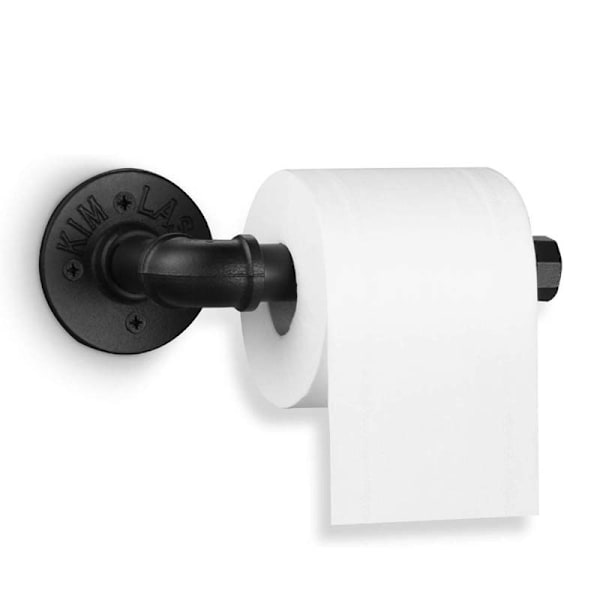 Retro industrielt smedejerns toiletpapirholder LED håndklædestang