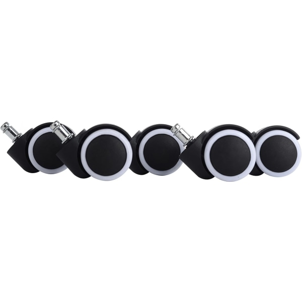 5 slitstarka universella hjul för hårda golv (10 mm hjul)