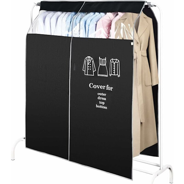 Grå Garderobe Tøjbetræk Lang 91X111Cm Støvfri Åndbar Cl