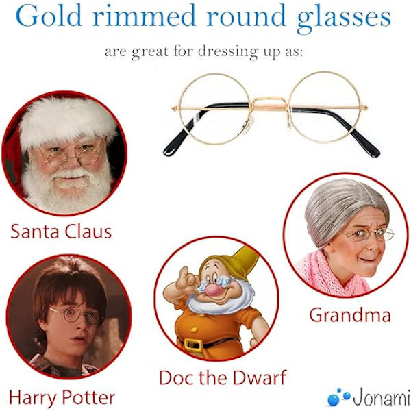 Flat Light Gun Frame Santa Briller for Santa Claus Kostyme Retro