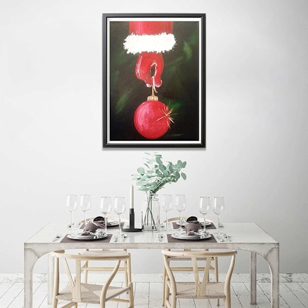 （18）4 stycken DIY diamantmålning julkit, 5D jul Emb