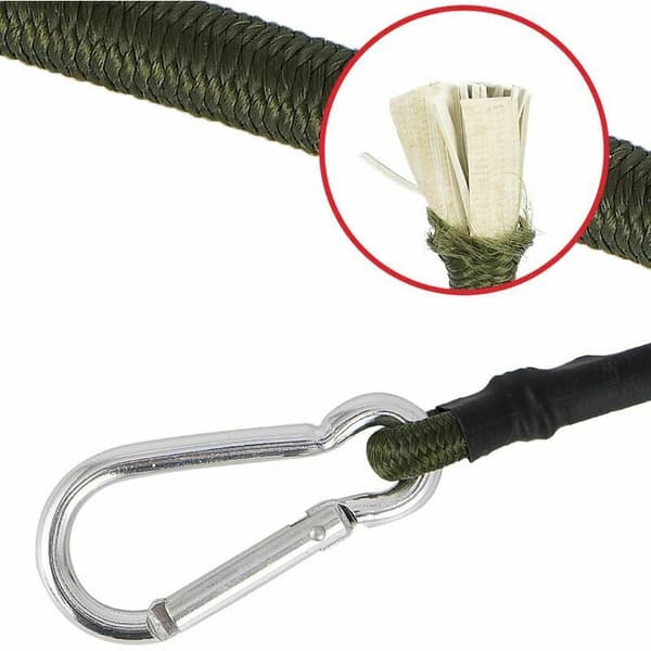 90cm skygge seil tilbehør kit - elastiske spennere - Svart - Sol