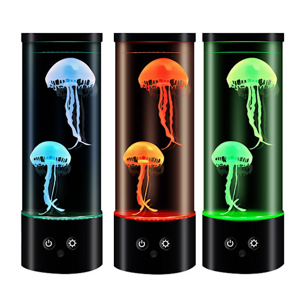 Lava Aquarium Jellyfish Lampe - LED Jellyfish Natlampe med 16