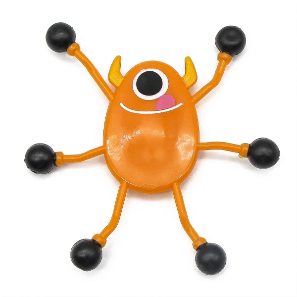 Kravlevægmonstre (pakke med 6) - Legetøj til børn - orange
