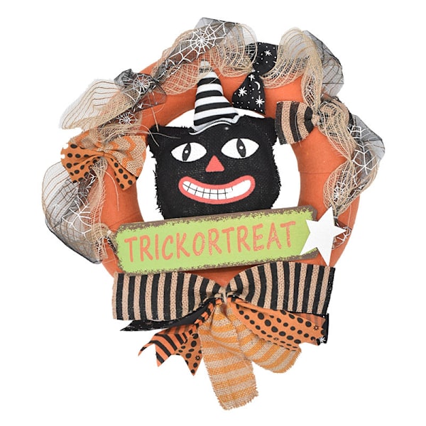 1 kpl (1) Halloween-kallo - Halloween-ovi kallolla - Spooky Wrea