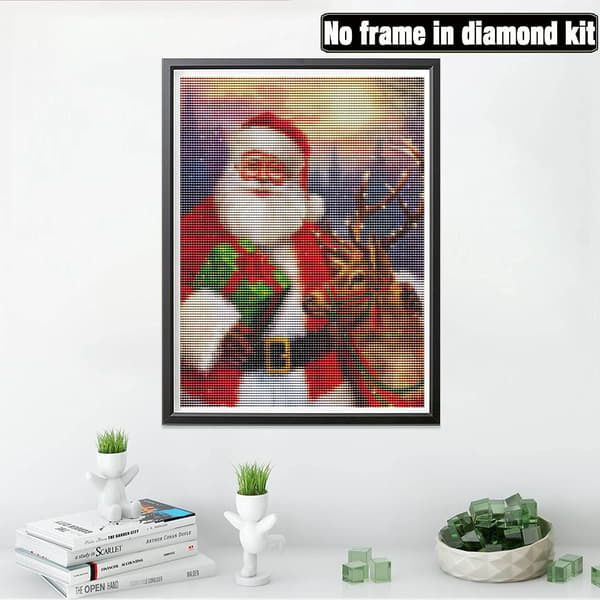（8）DIY Diamantmålning Julset, 5D Julbroderi Di