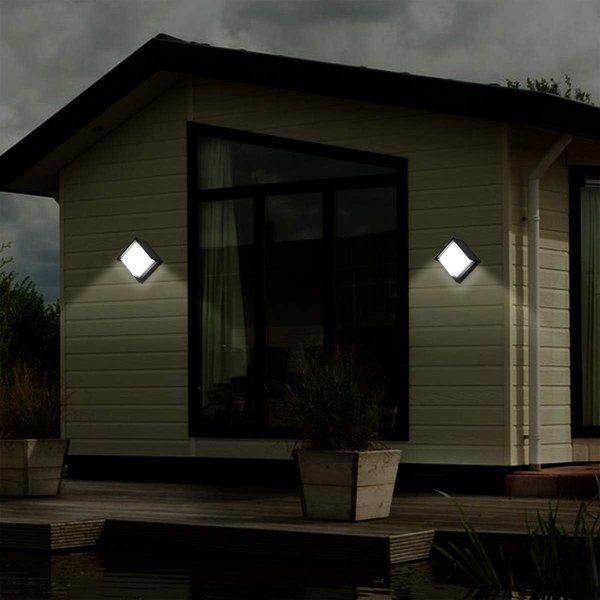 Modern vattentät LED utomhusvägglampa/aluminium+akryl/cool Whi