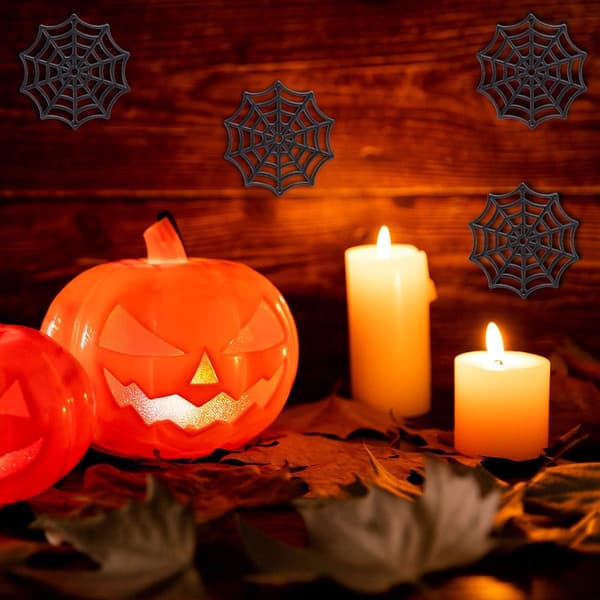 50 stk. Plast Edderkoppespind Halloween Edderkoppespind Ferie Tilbehør til